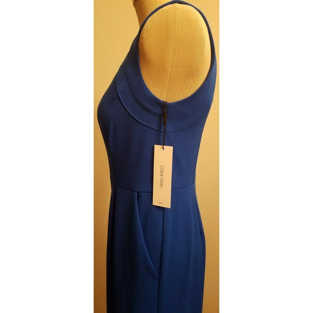 CALVIN KLEIN WOMEN'S CUTOUT SLEEVELESS JUMPSUIT - Picture 4 of 7